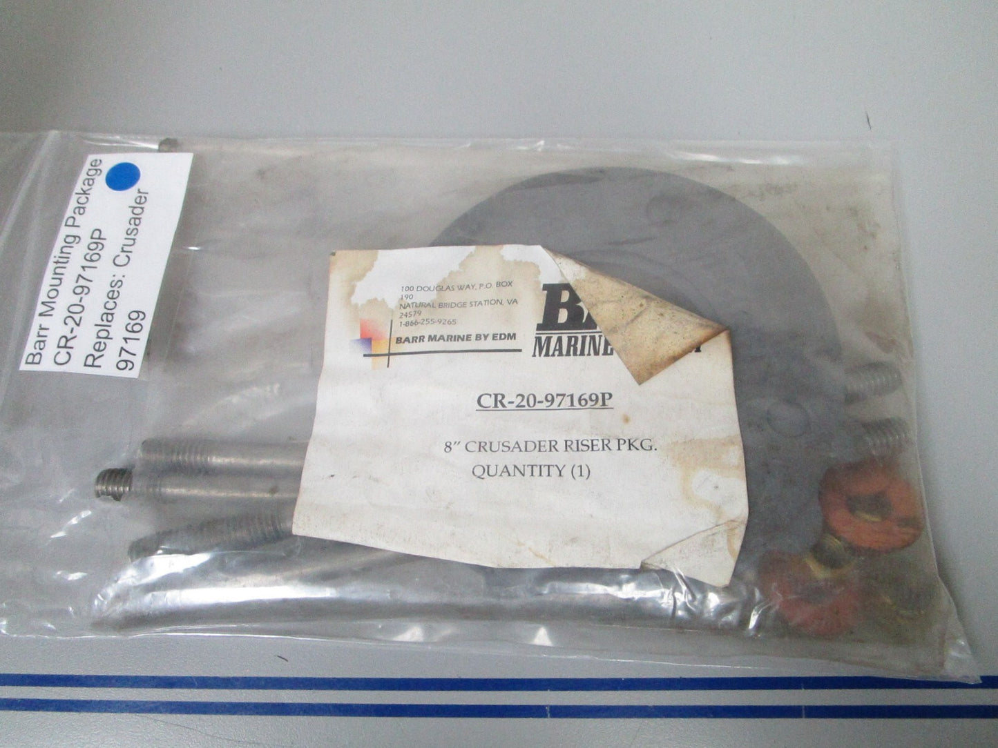 *NEW* 0720 Barr Mounting Hardware Package CR-20-97169P Replaces: Crusader 97169