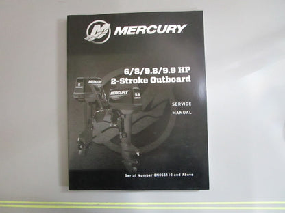 *NEW OEM* 0820 Mercury Quicksilver 2-Stroke Outboard Service Manual 90-8M0131801