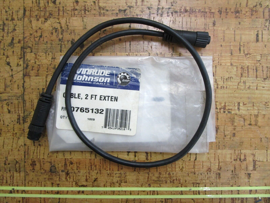 *NEW OEM* 0810 OMC Johnson Evinrude 2 Ft. Extension Cable 765132 0765132