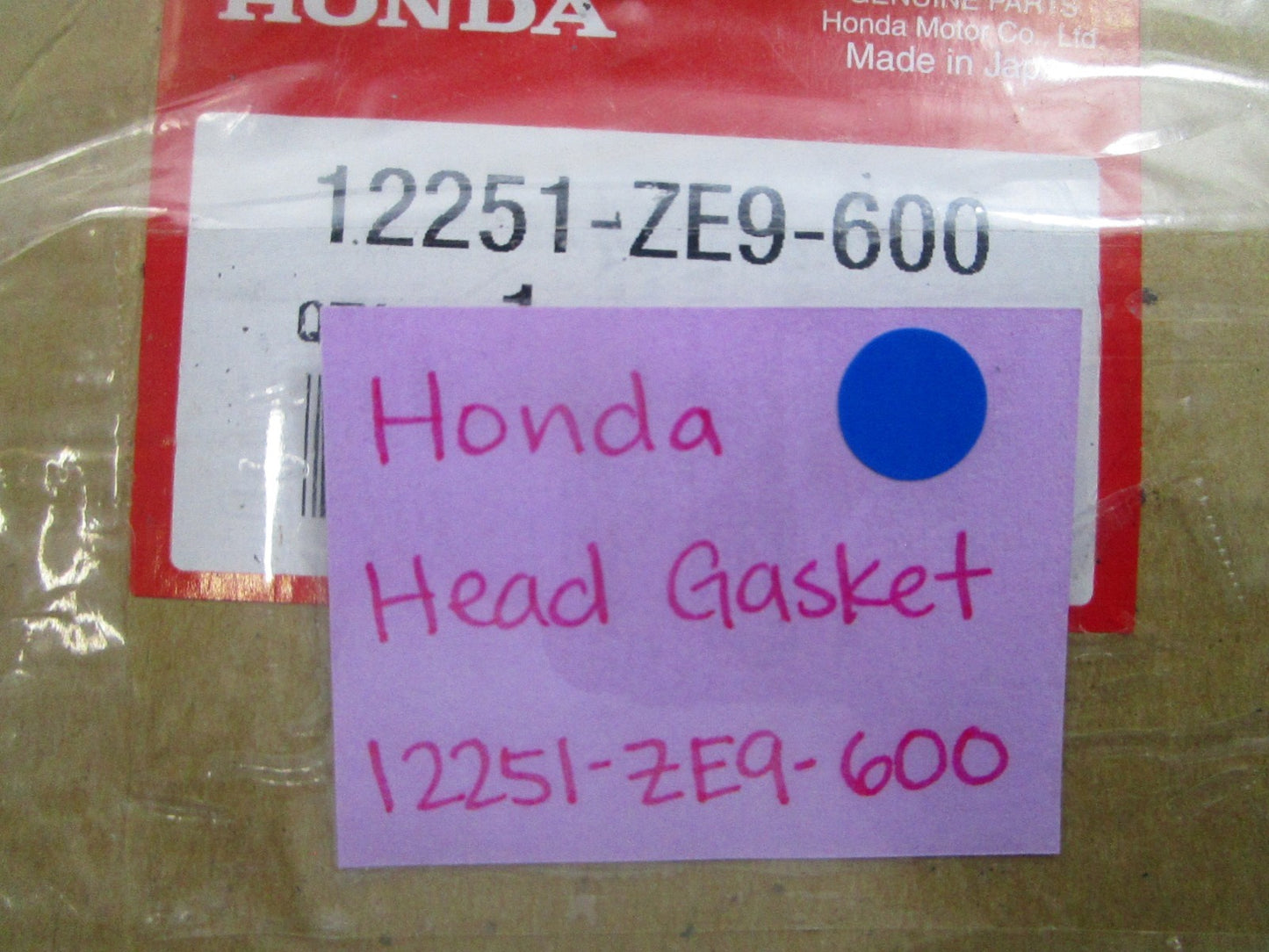 *NEW OEM* 0810 Honda Head Gasket 12251-ZE9-600