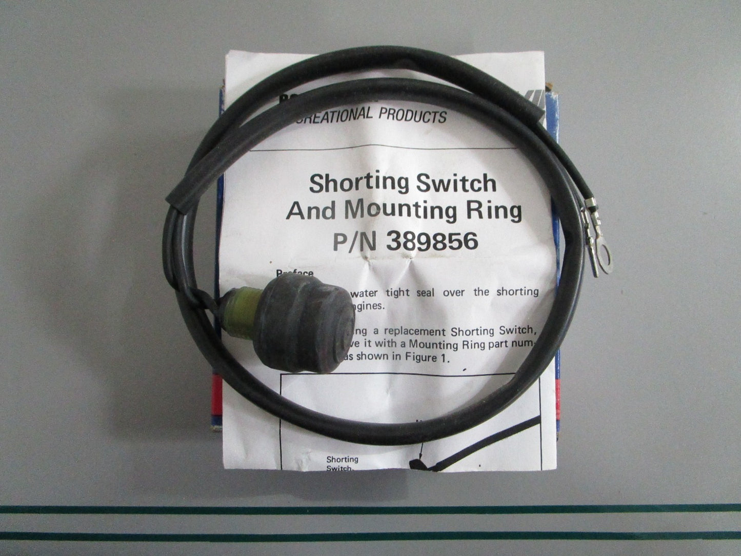 NEW OEM 389856 0389856 OMC Johnson Evinrude Switch and Ring Assy 0820