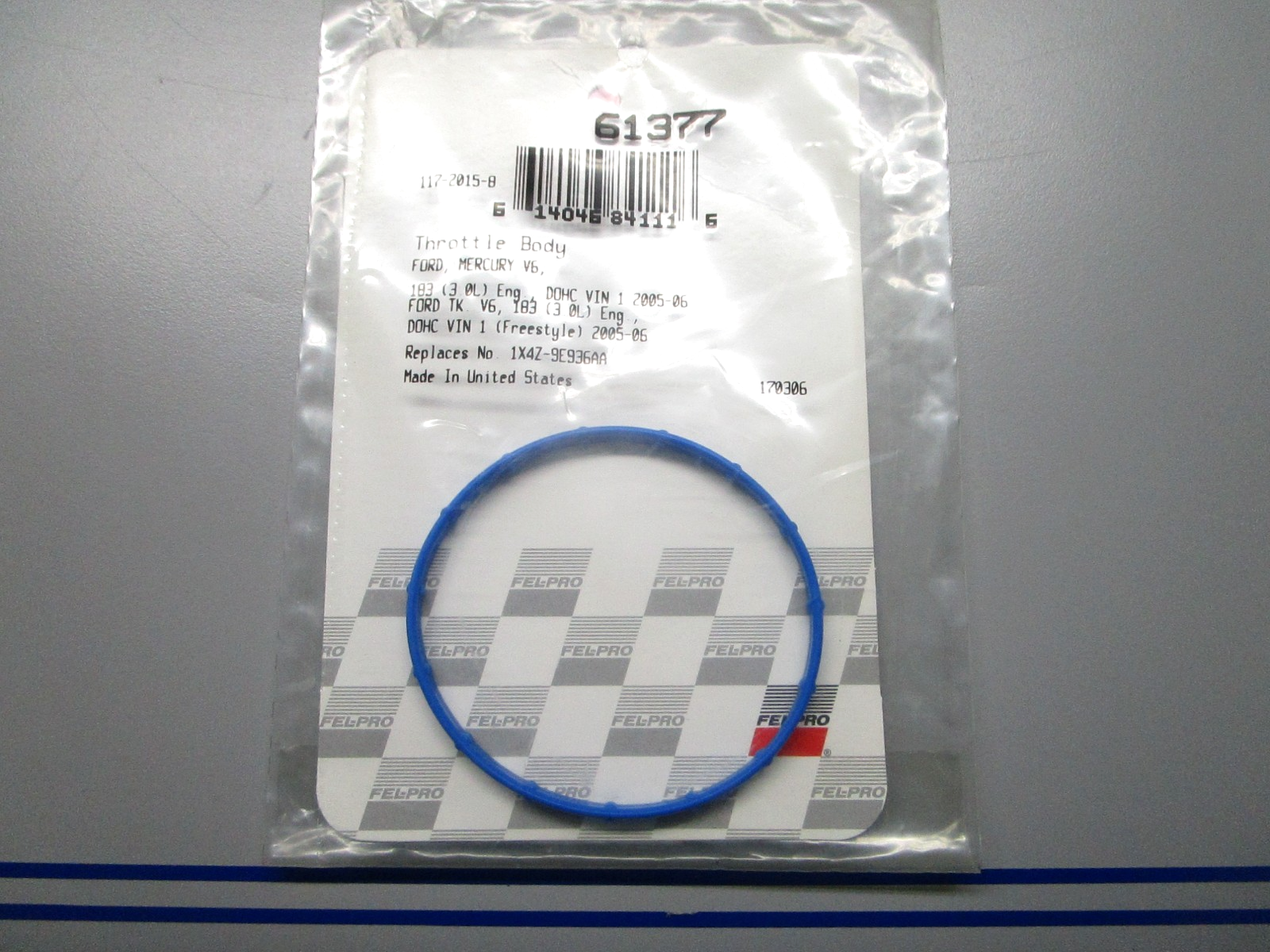 *NEW* 0810 Fel-Pro Throttle Body Gasket 61377 Replaces: 1X4Z-9E936AA