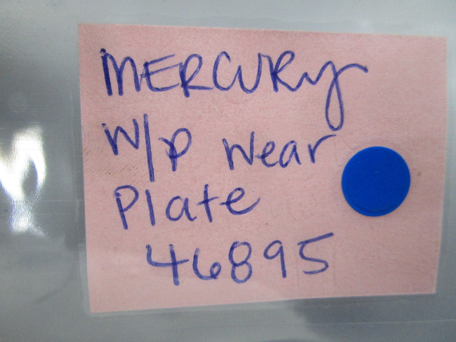 NEW OEM 46895 Mercury Quicksilver Water Pump Wear Plate 0810