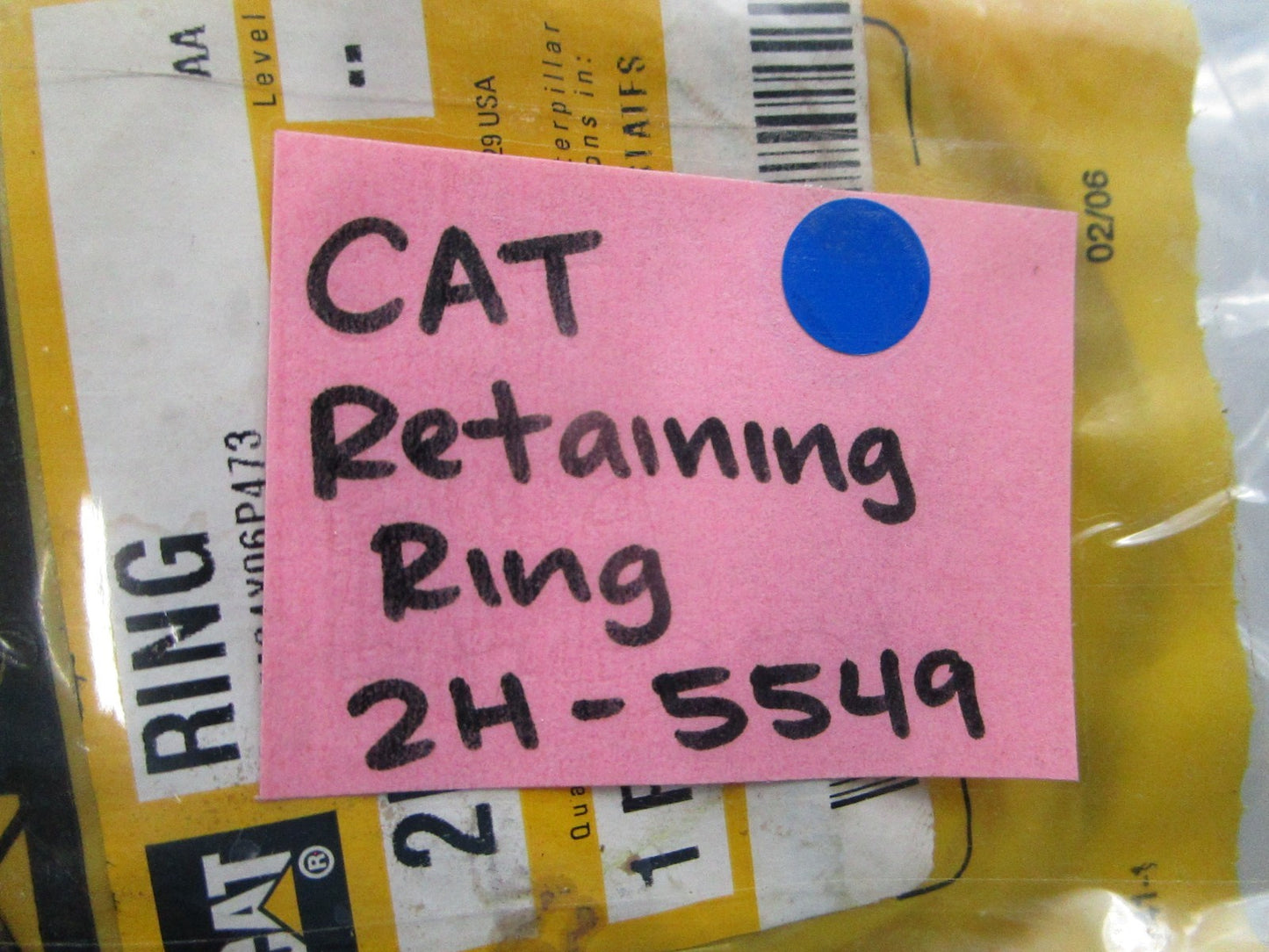 NEW OEM 2H-5549 CAT Retaining Ring 0810