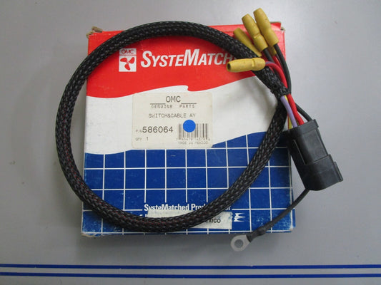 *NEW OEM* 0820 OMC Johnson Evinrude Switch & Cable Ay 586064 0586064