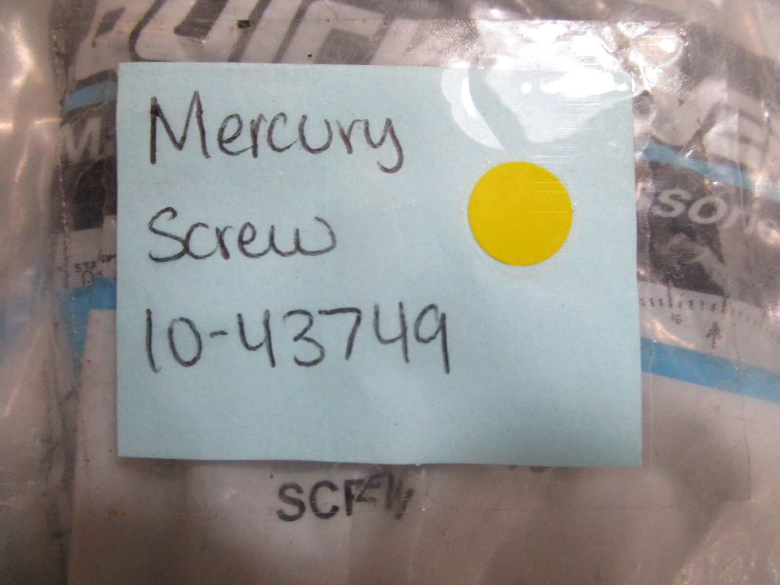 *NEW OEM* (LOT OF 6) 0810 Mercury Quicksilver Screw 10-43749