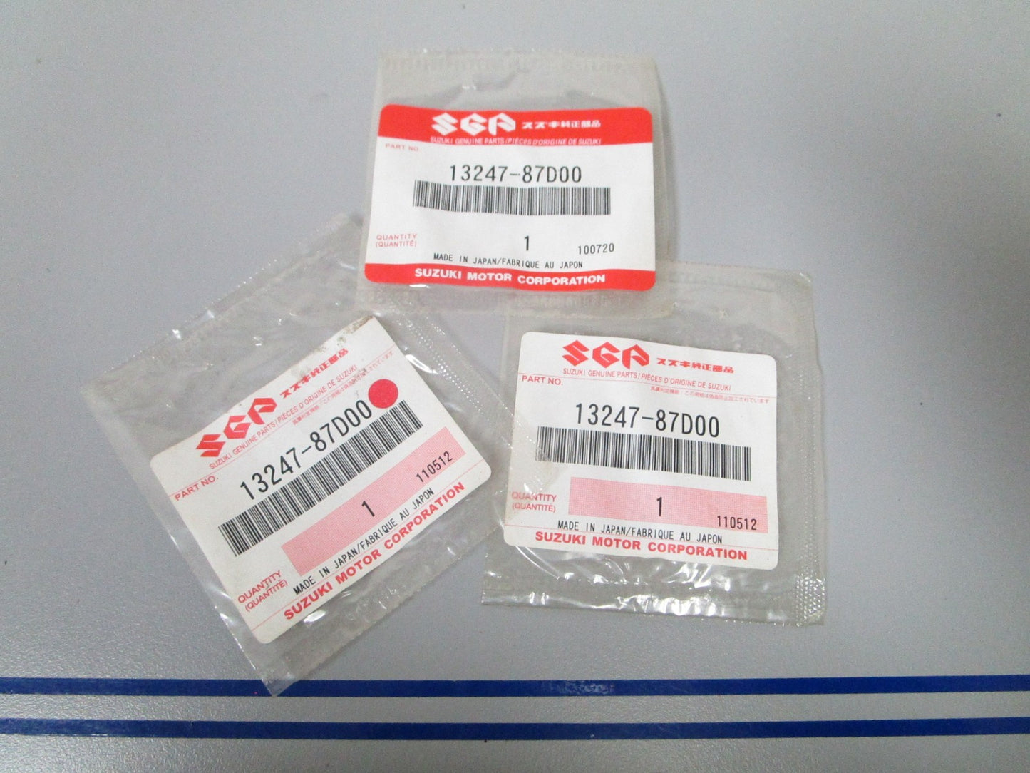 NEW OEM (LOT OF 3) 13247-87D00 Suzuki O-Ring 0810