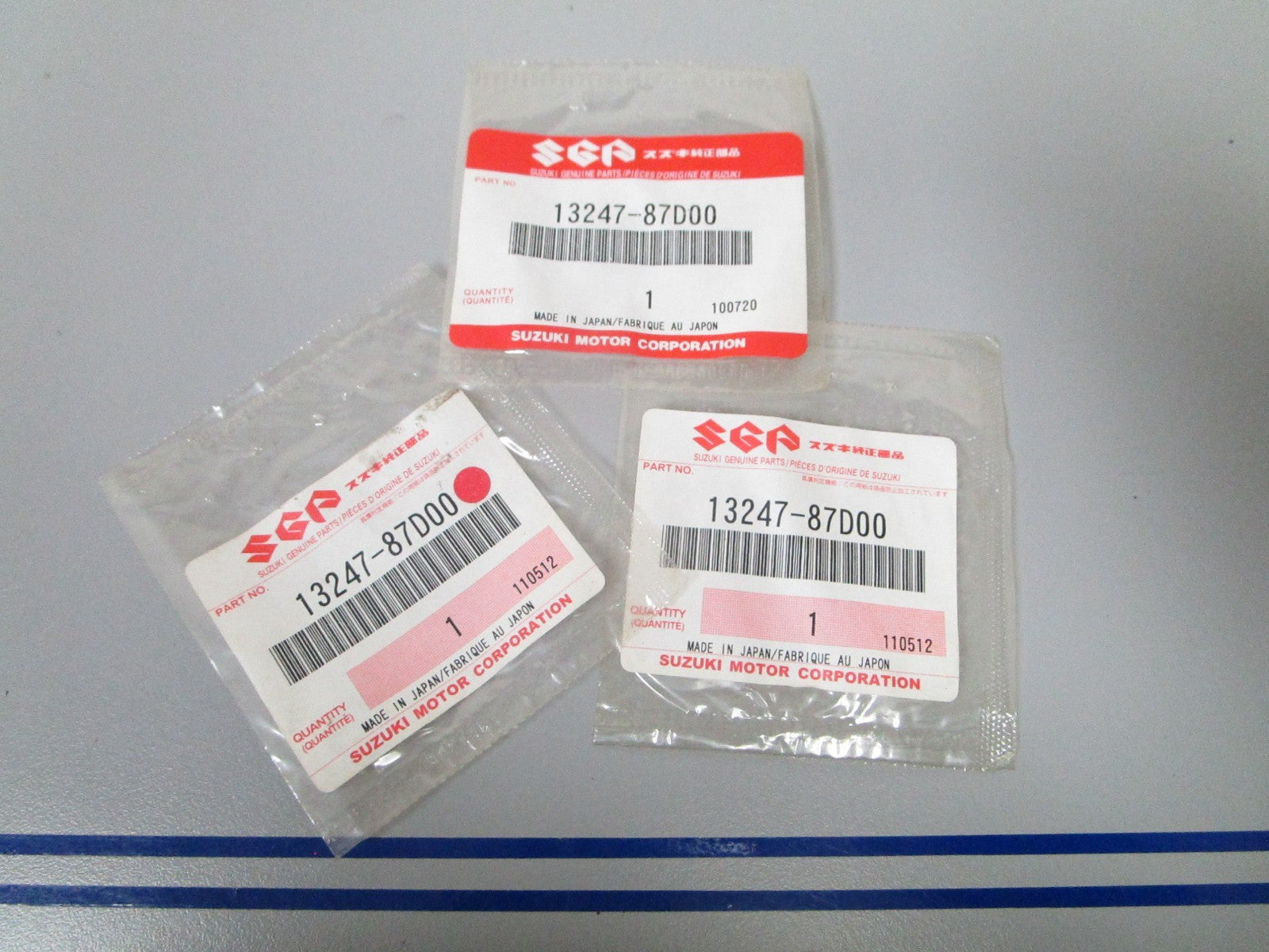 NEW OEM (LOT OF 3) 13247-87D00 Suzuki O-Ring 0810