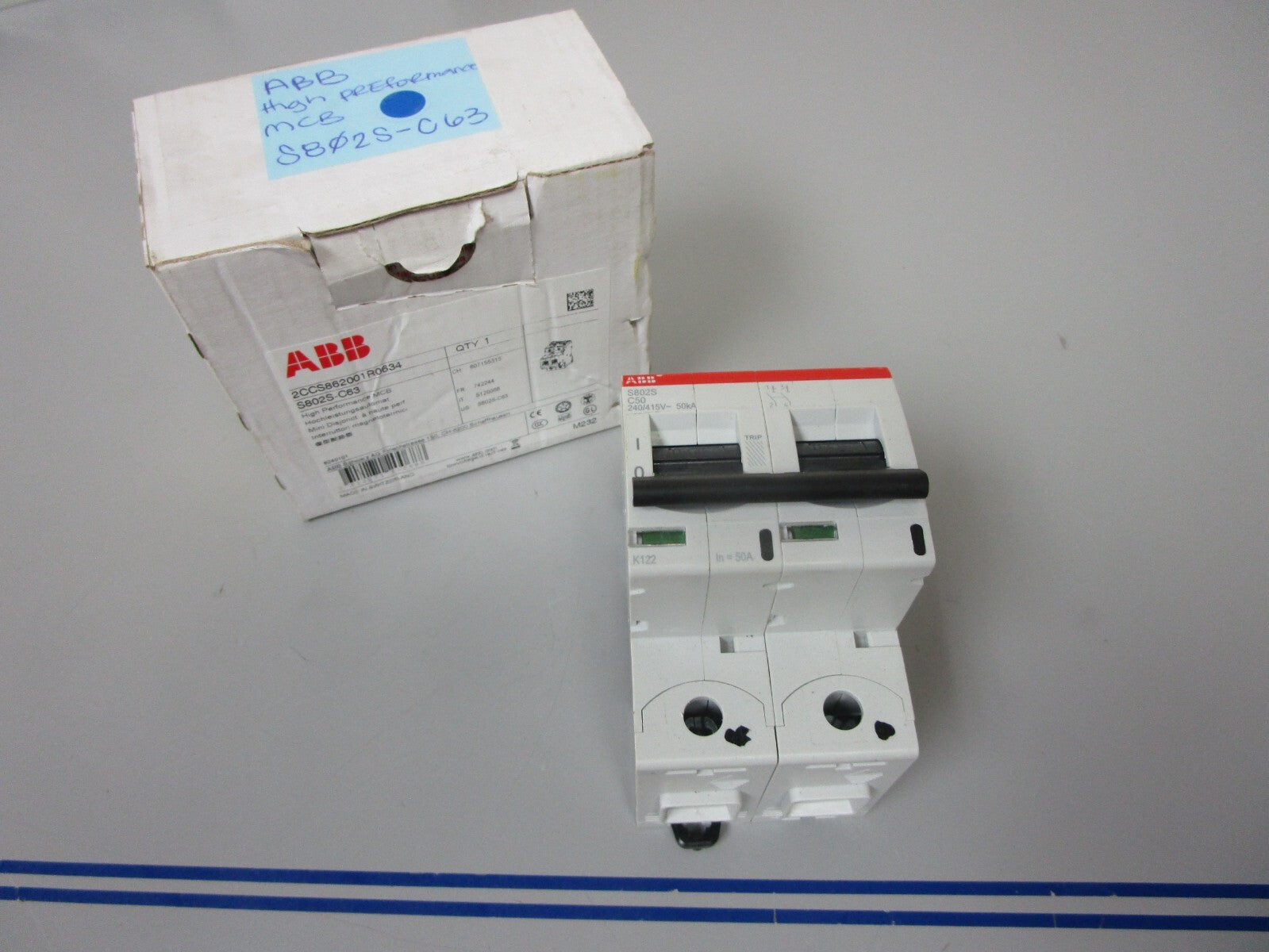 *NEW* 0720 ABB High Performance MCB S802S-C63