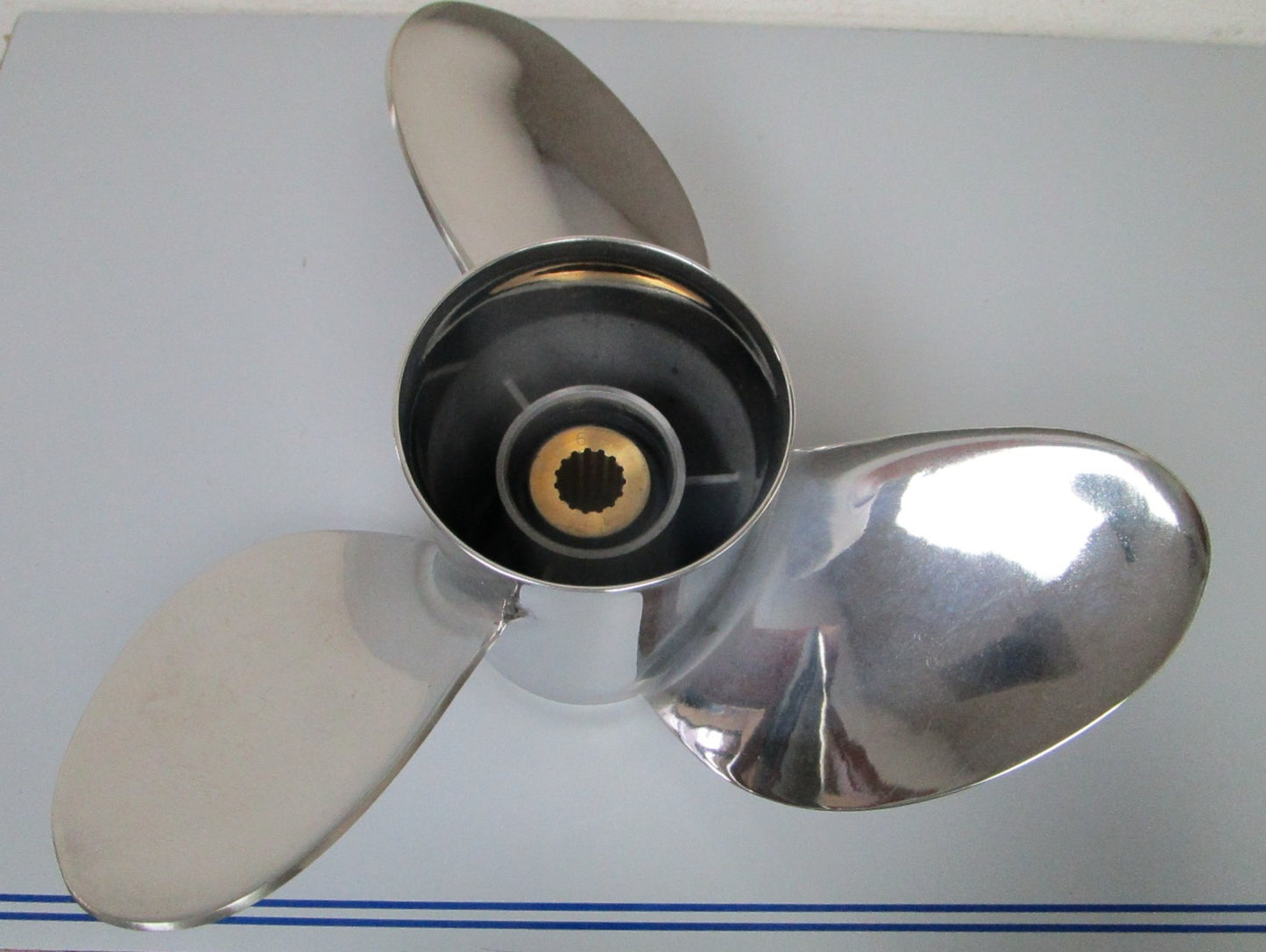 *NEW OEM* 0720 Yamaha 3 Blade Stainless Steel 14 ½ x 21 Propeller 66K-45976-B0
