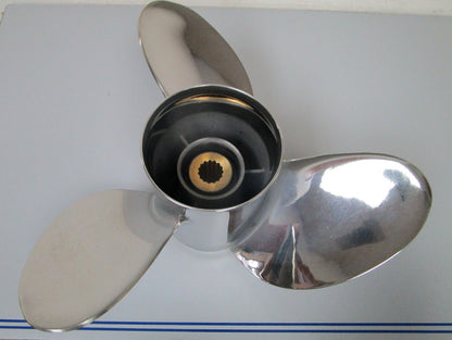 *NEW OEM* 0720 Yamaha 3 Blade Stainless Steel 14 ½ x 21 Propeller 66K-45976-B0