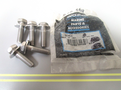 *NEW OEM* (LOT OF 5) 0750 Mercury Quicksilver SCREWS 10-823919