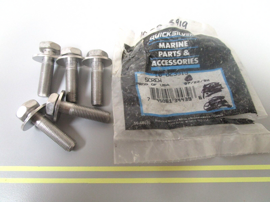 *NEW OEM* (LOT OF 5) 0750 Mercury Quicksilver SCREWS 10-823919