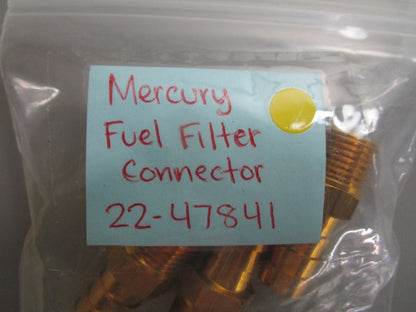 *NEW OEM* (LOT OF 2) 0810 Mercury Quicksilver Fuel Filter Connector 22-47841