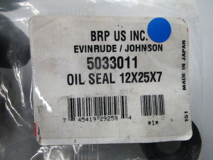 *NEW OEM* 0810 OMC Johnson Evinrude 12 x 25 x 7 Oil Seal 5033011