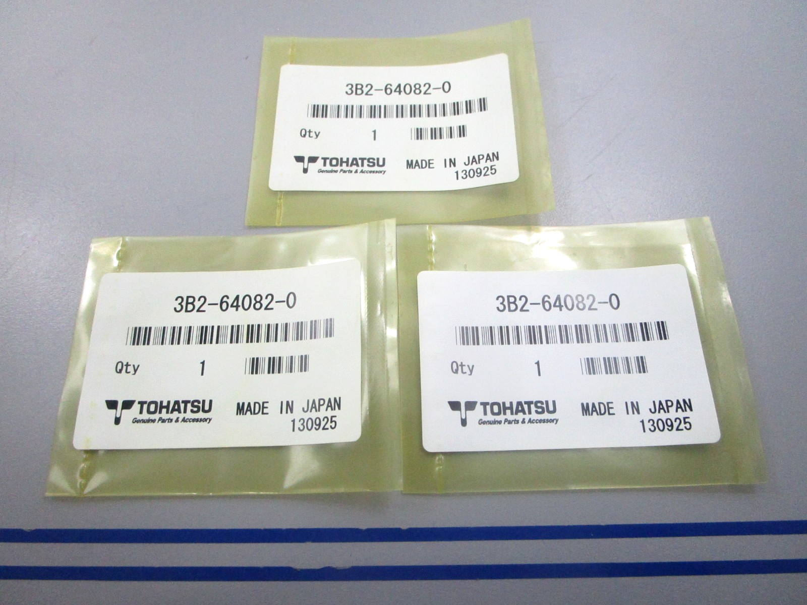 NEW OEM (LOT OF 3) 3B2-64082-0 3B2640820 Tohatsu (T:0.15) Shim 0810
