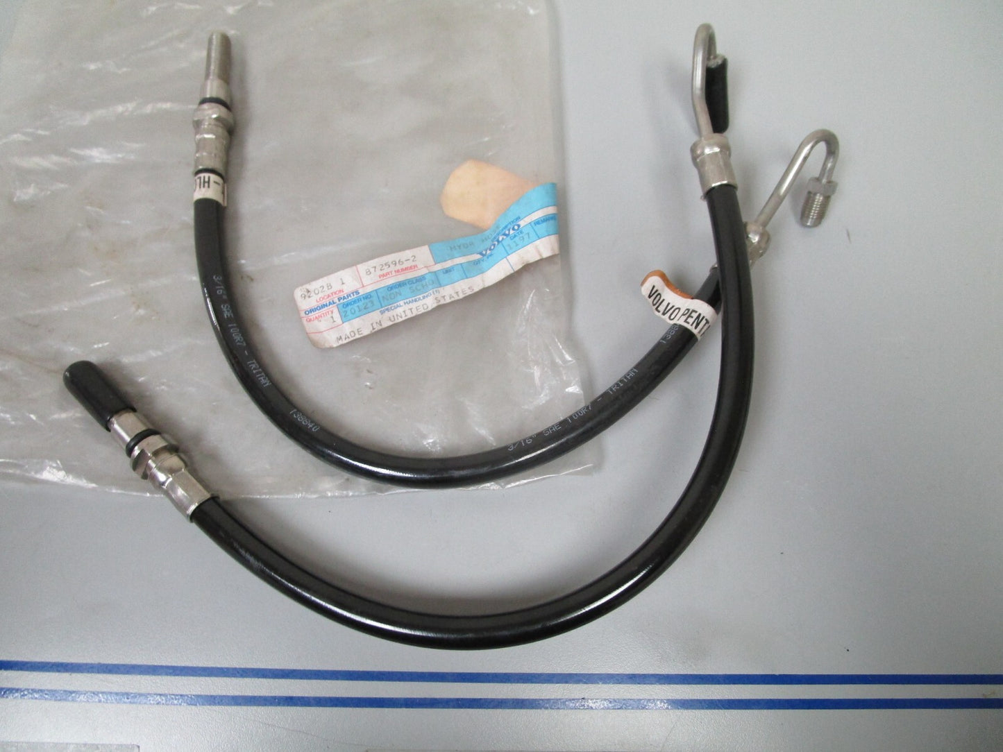 *NEW OEM* 0720 Volvo Penta Hydraulic Hose Assembly 872596