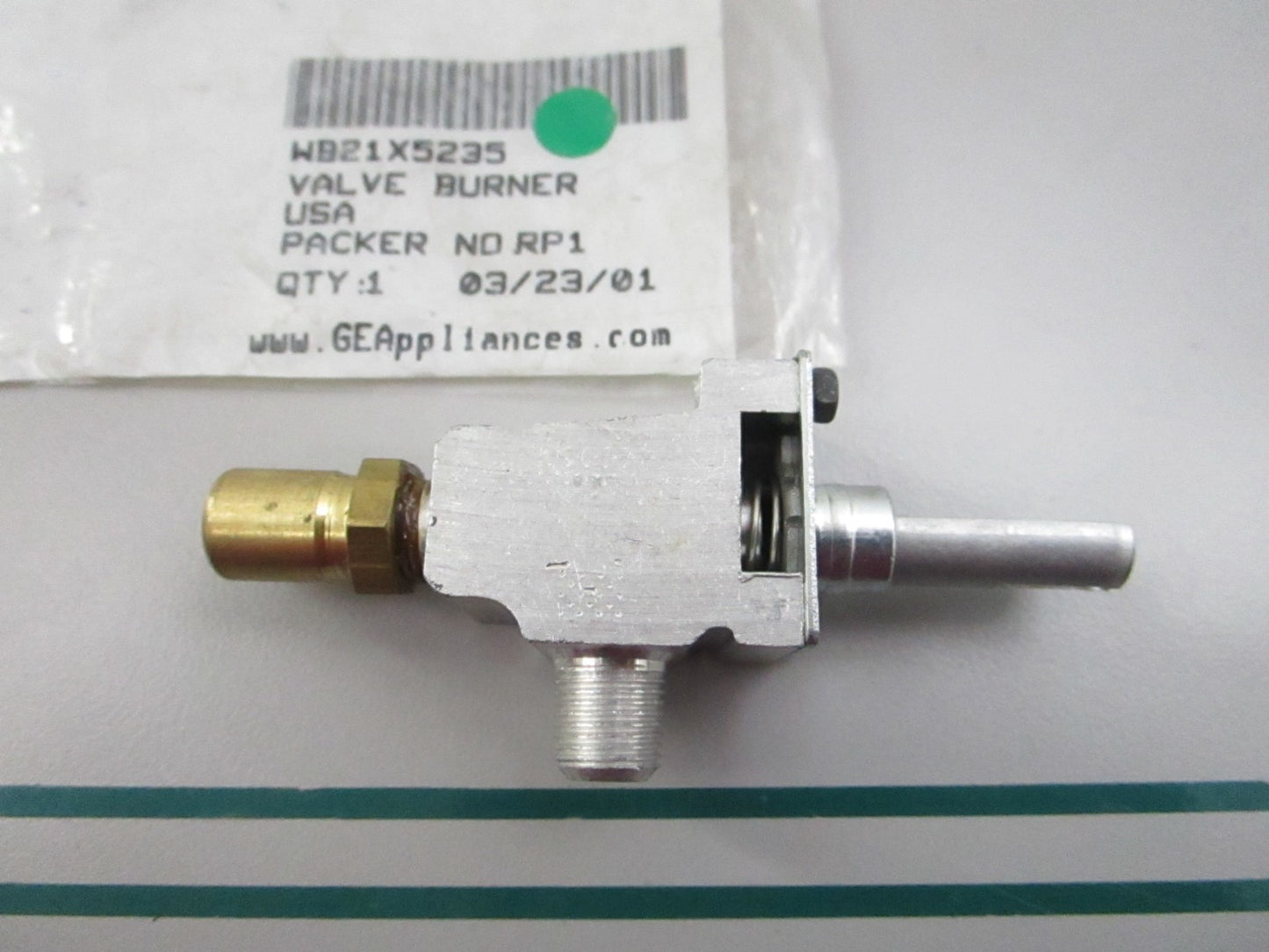 NEW OEM WB21X5235 GE Valve Burner 0810