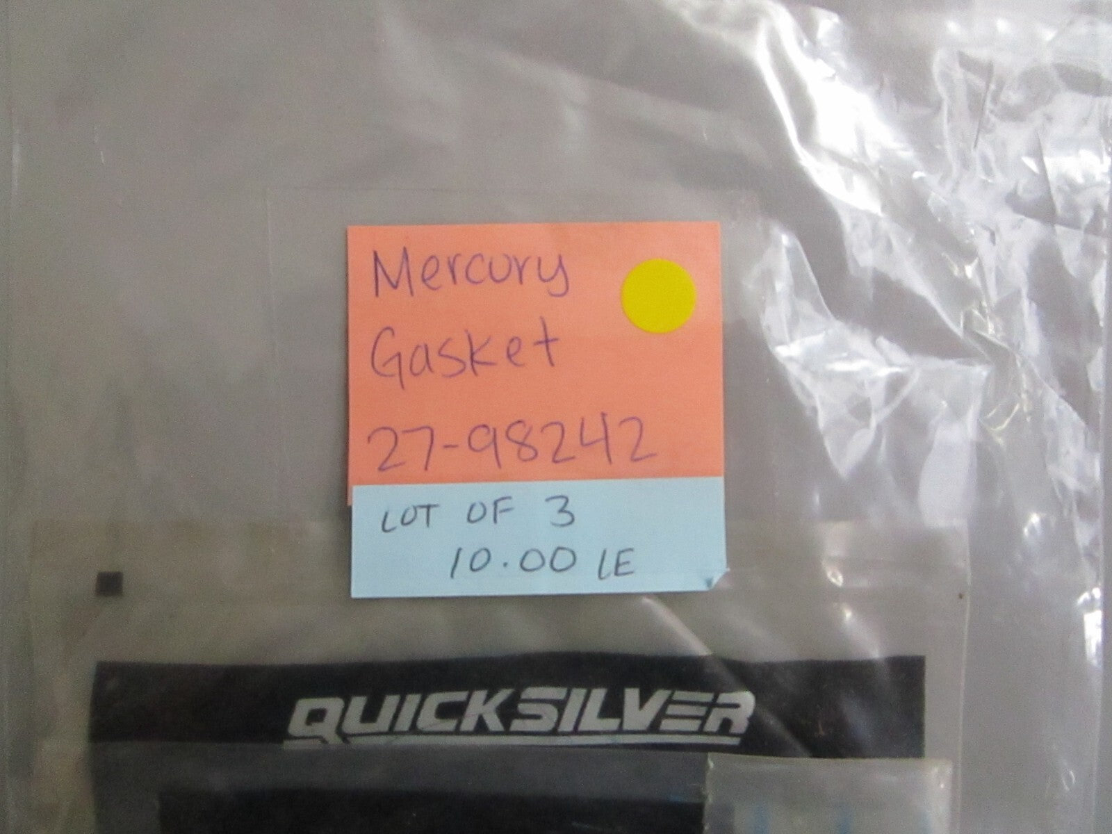 *NEW OEM* (LOT OF 3) 0810 Mercury Quicksilver Gasket 27-98242