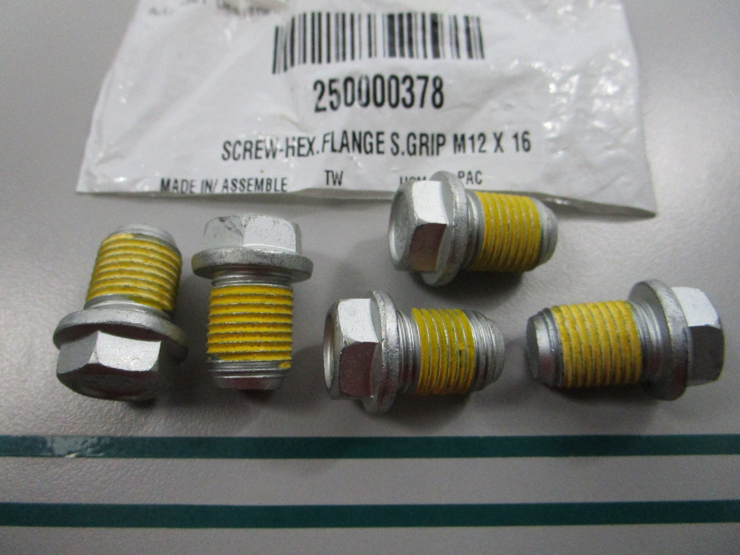 NEW (LOT OF 5) 250000378 Ski-Doo Hex Flanged Screw 0810