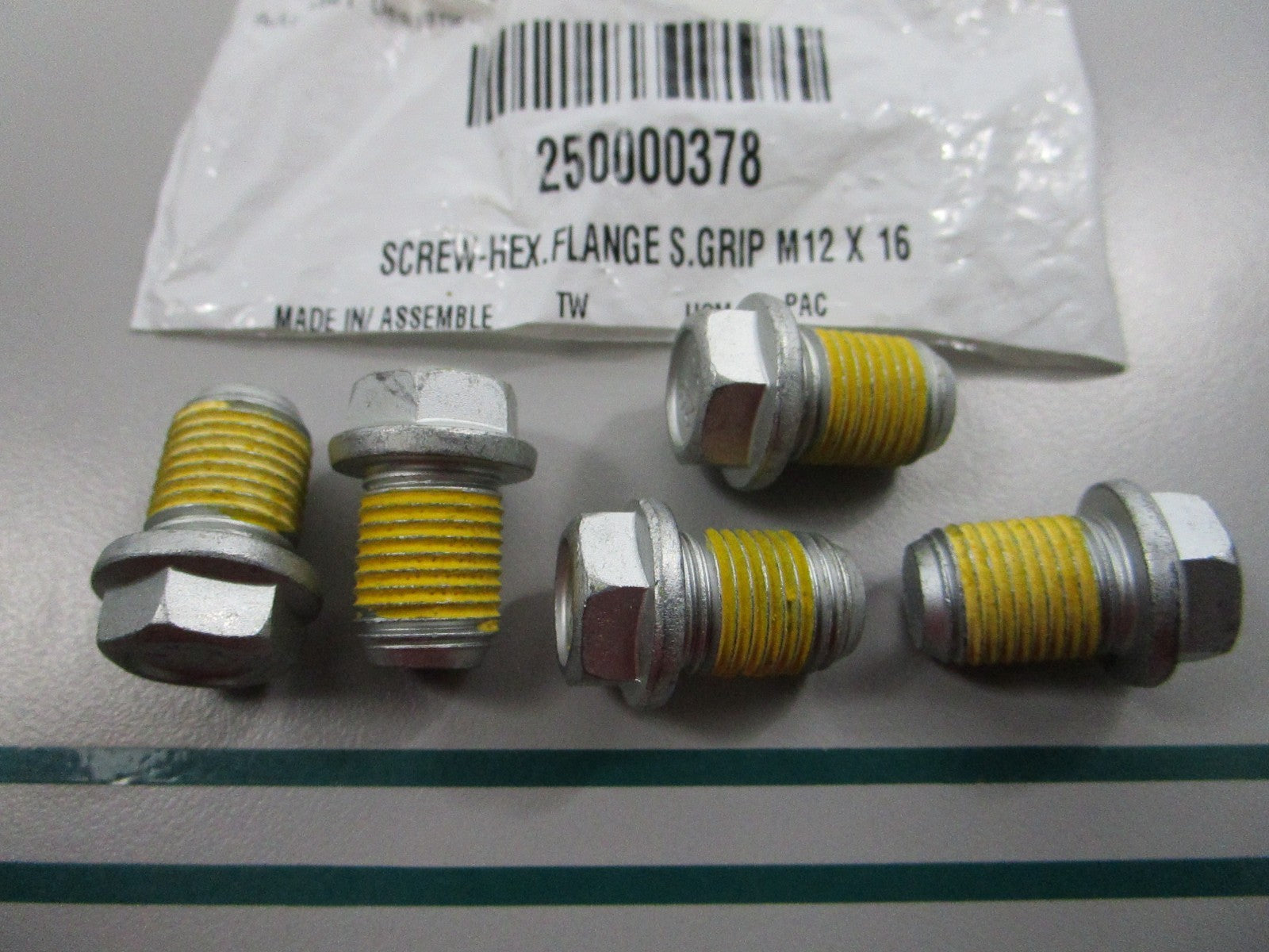 NEW (LOT OF 5) 250000378 Ski-Doo Hex Flanged Screw 0810