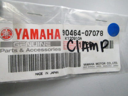 NEW OEM 90464-07078 Yamaha Clamp 0810