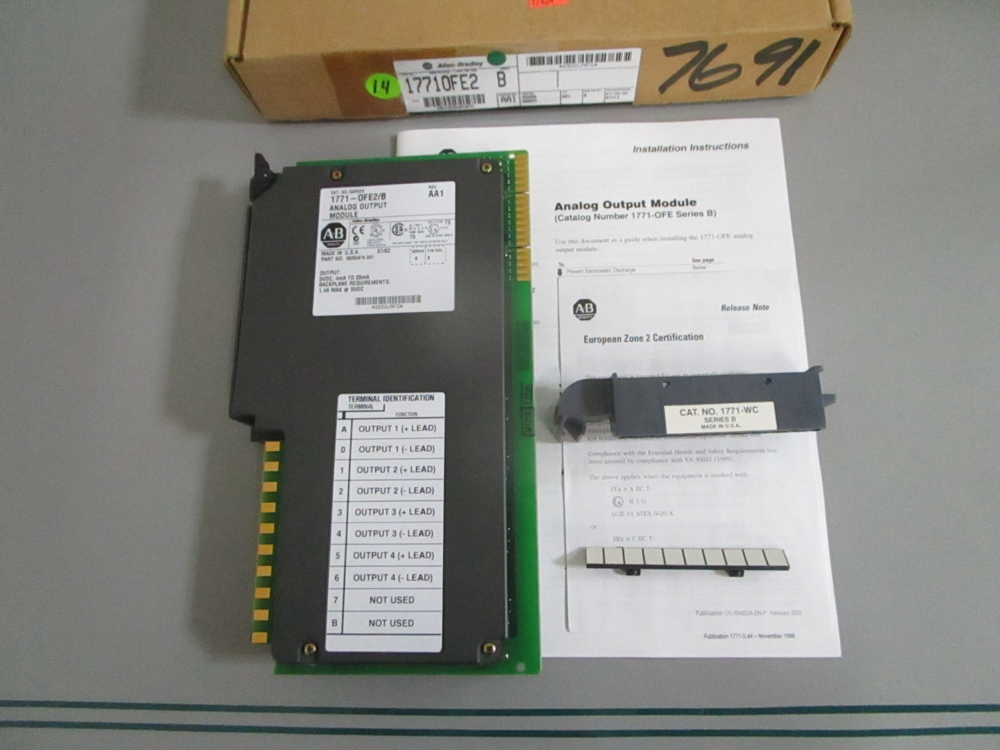 Allen-Bradley 1771-OFE2 PLC-5 4-Ch Analog Output 4-20mA Module NEW OEM 0820