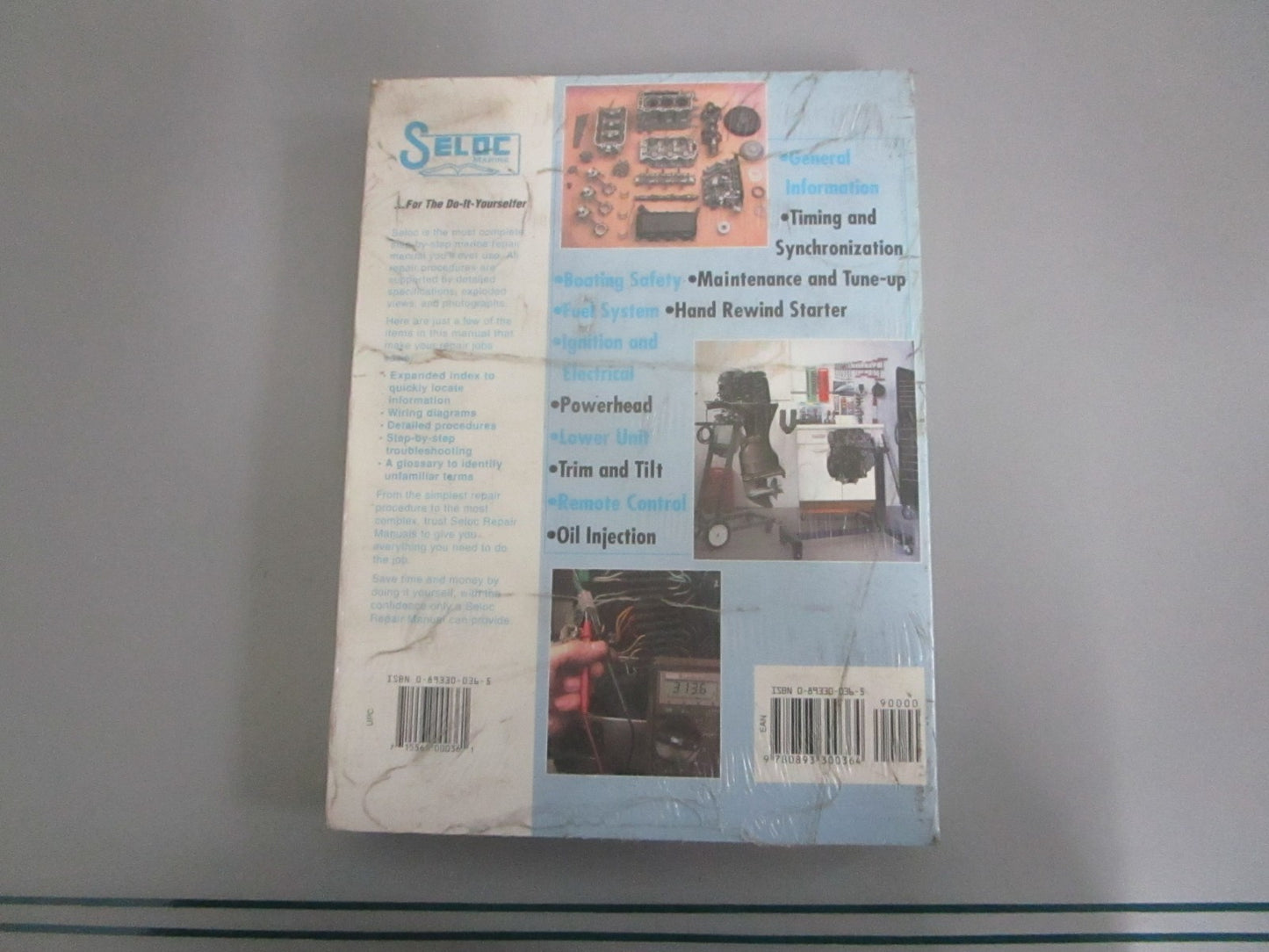 NEW (036-5) 1412 Seloc Mercury/Mariner Outboards 1990-94 Repair Manual 0820