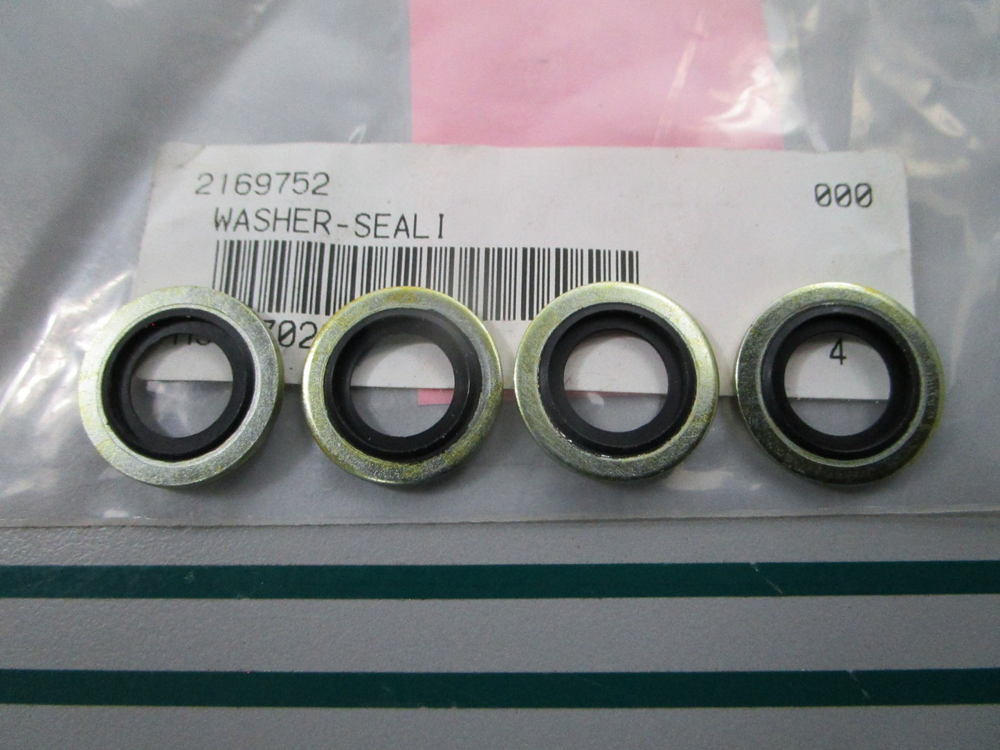 NEW OEM (LOT OF 4) 216-9752 CAT Bonded Seal Washer 0810