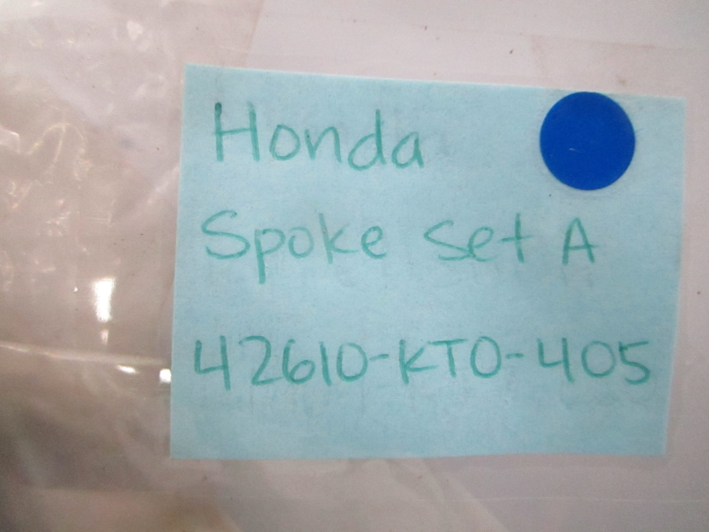 *NEW OEM* 0810 Honda Spoke Set A 42610-KT0-405