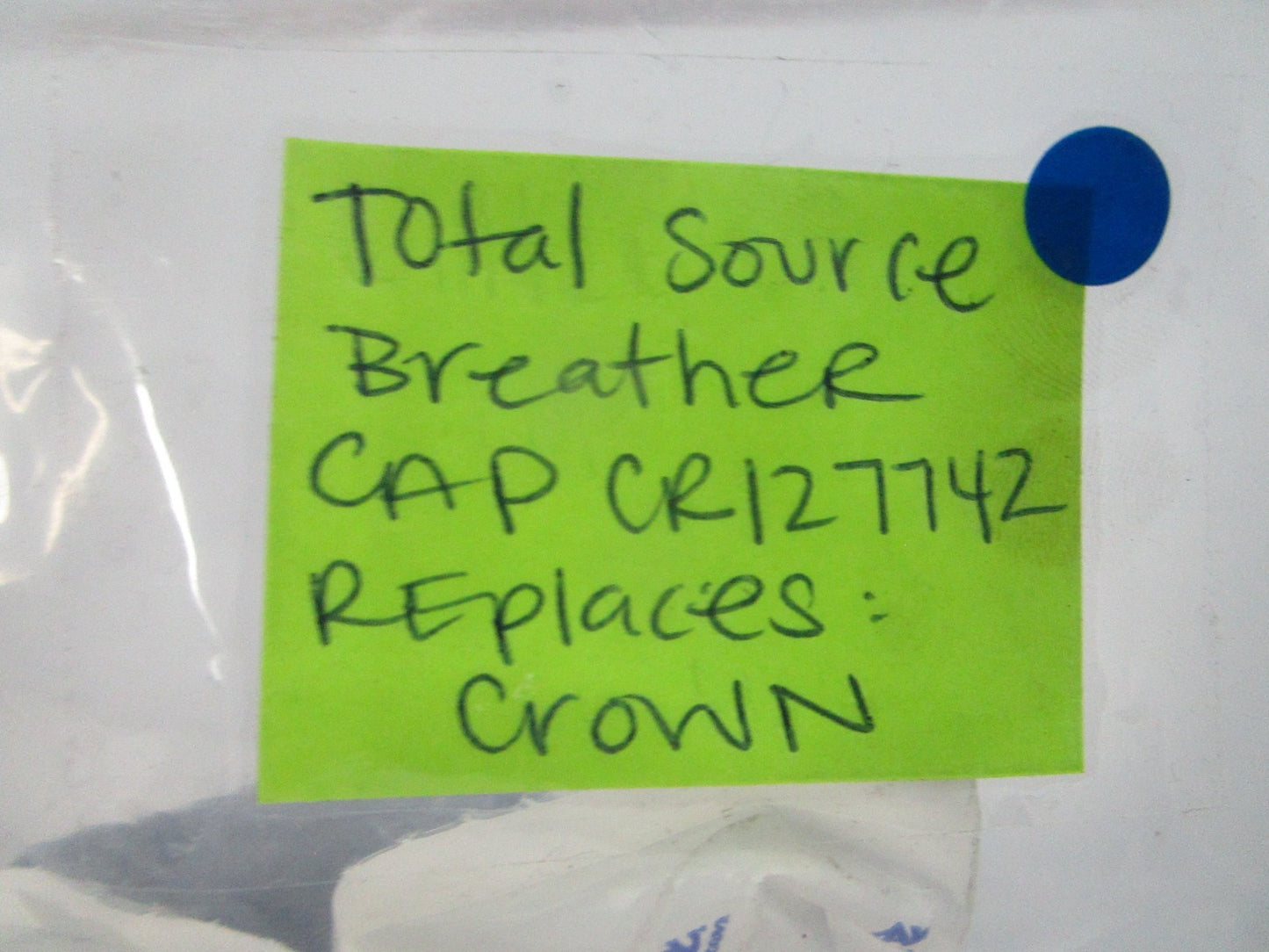 NEW CR127742 Replaces: Crown Total Source Breather Cap 0810