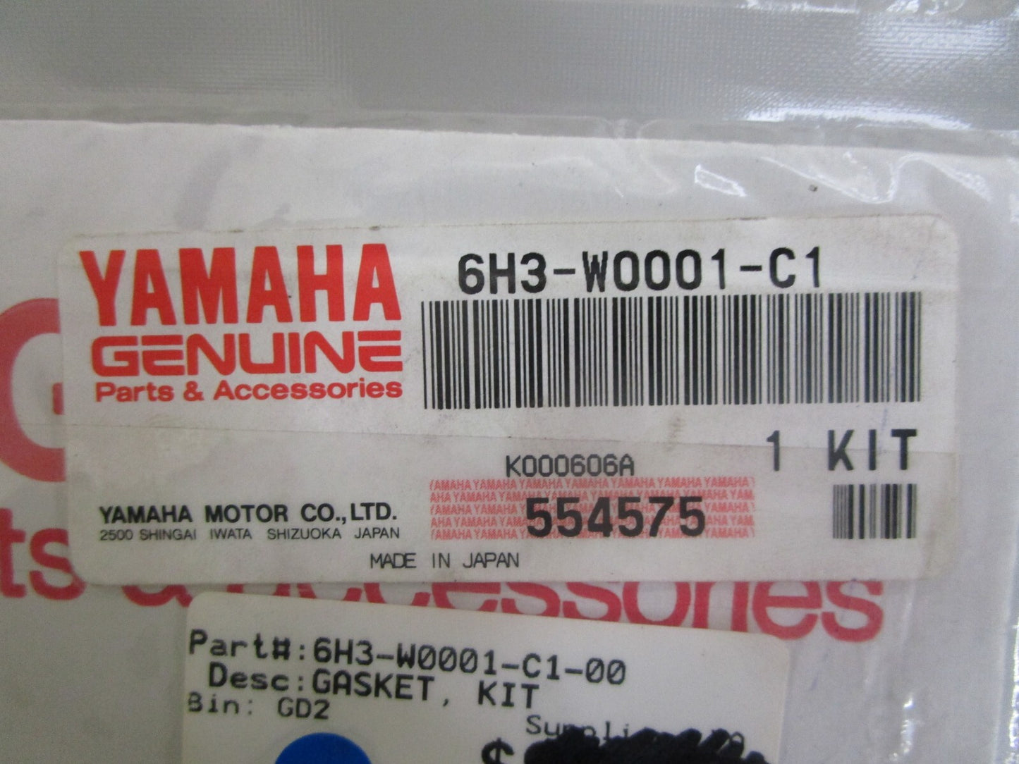 *NEW OEM* 0820 Yamaha Gasket Kit 6H3-W0001-C1-00