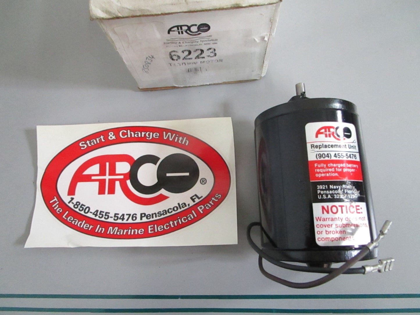 NEW 6223 Arco Tilt/Trim Motor Rep: 850834 Volvo 0820