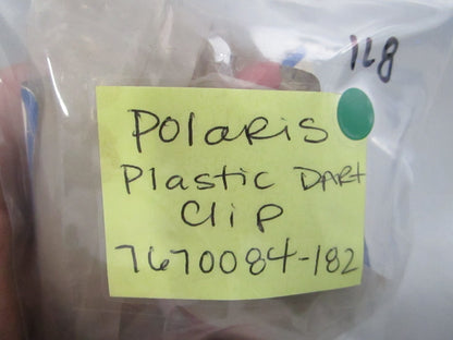 NEW OEM (LOT OF 8) 7670084-182 Polaris Plastic Dart Clip 0810