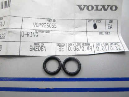 NEW OEM (LOT OF 2) 925055 Volvo Penta O-Ring 0810