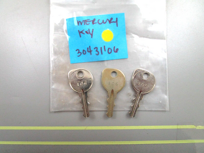 *NEW OEM* (LOT OF 3) 0750 Mercury Quicksilver KEY 30431106