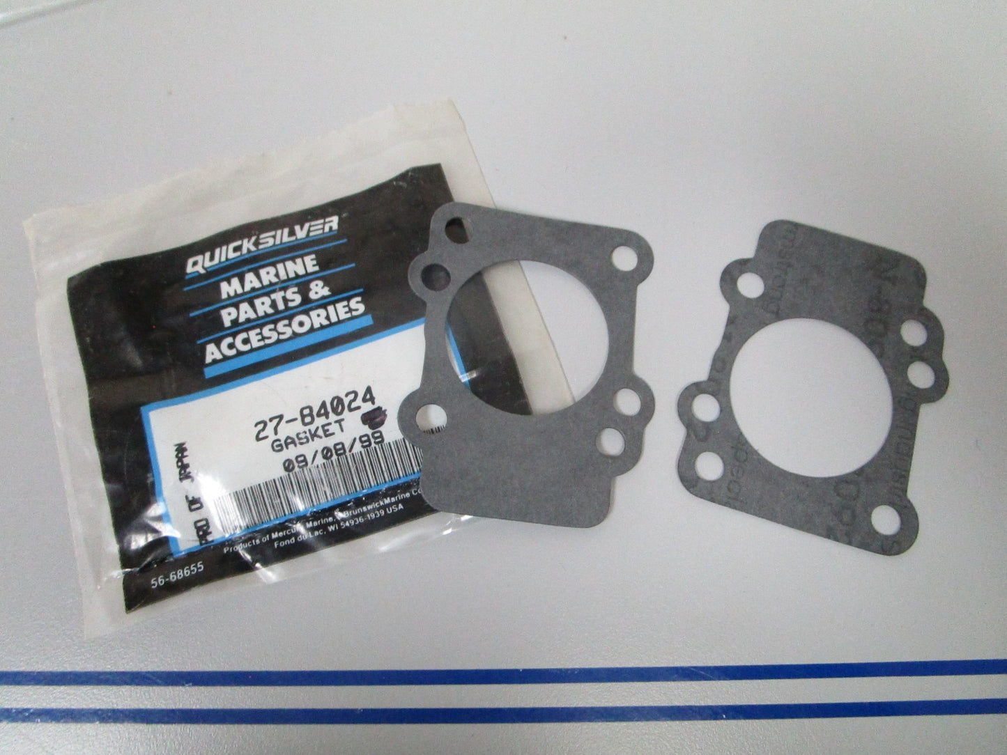 NEW OEM (LOT OF 2) 27-84024 Mercury Quicksilver Gasket 0810