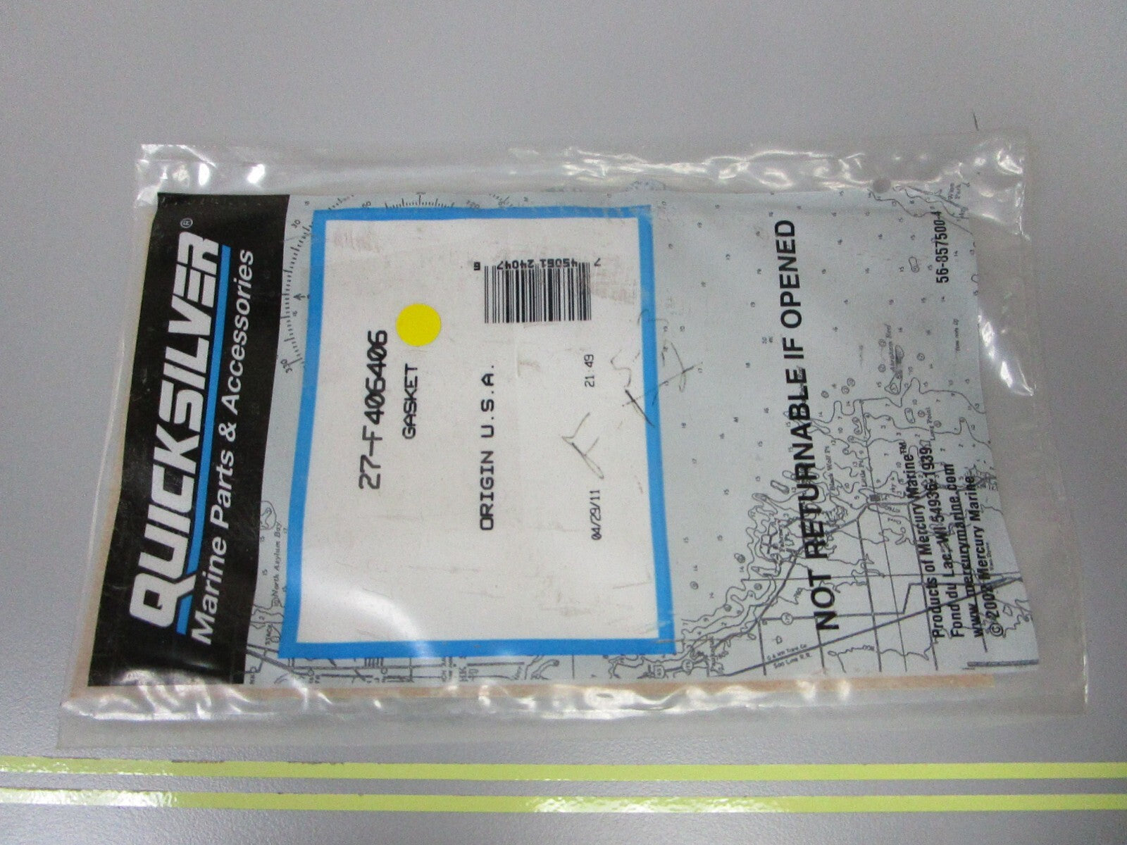 *NEW OEM* 0810 Mercury Quicksilver Gasket 27-F406406