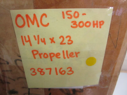 *NEW OEM* 0820 OMC Johnson Evinrude 150 - 300HP 14¼ ×23 Propeller 387163 0387163