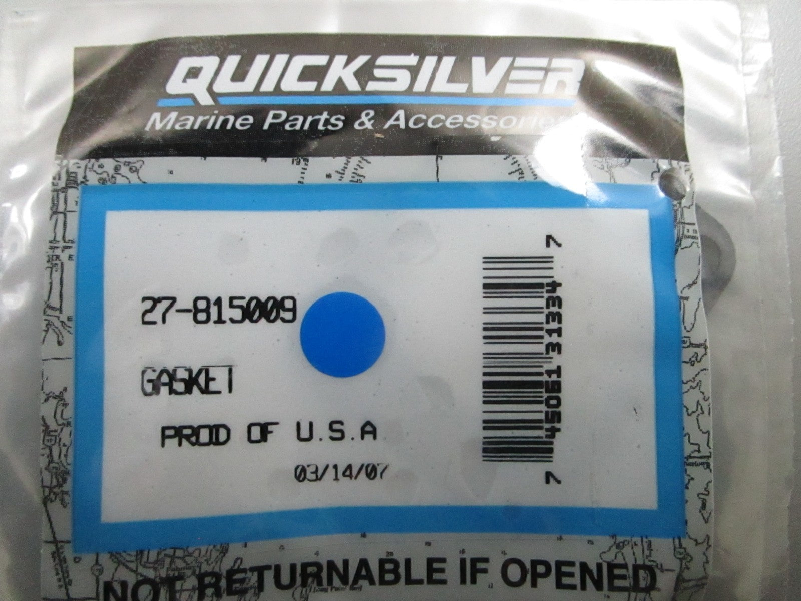 *NEW OEM* 0810 Mercury Quicksilver Gasket 27-815009
