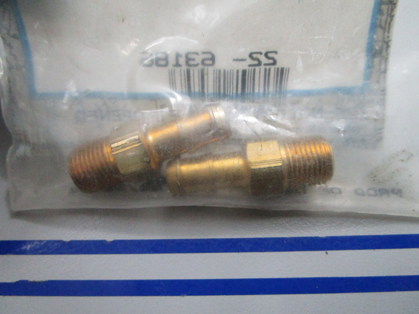 *NEW OEM* (LOT OF 2) 0810 Mercury Quicksilver Fuel Line Fitting 22-63186