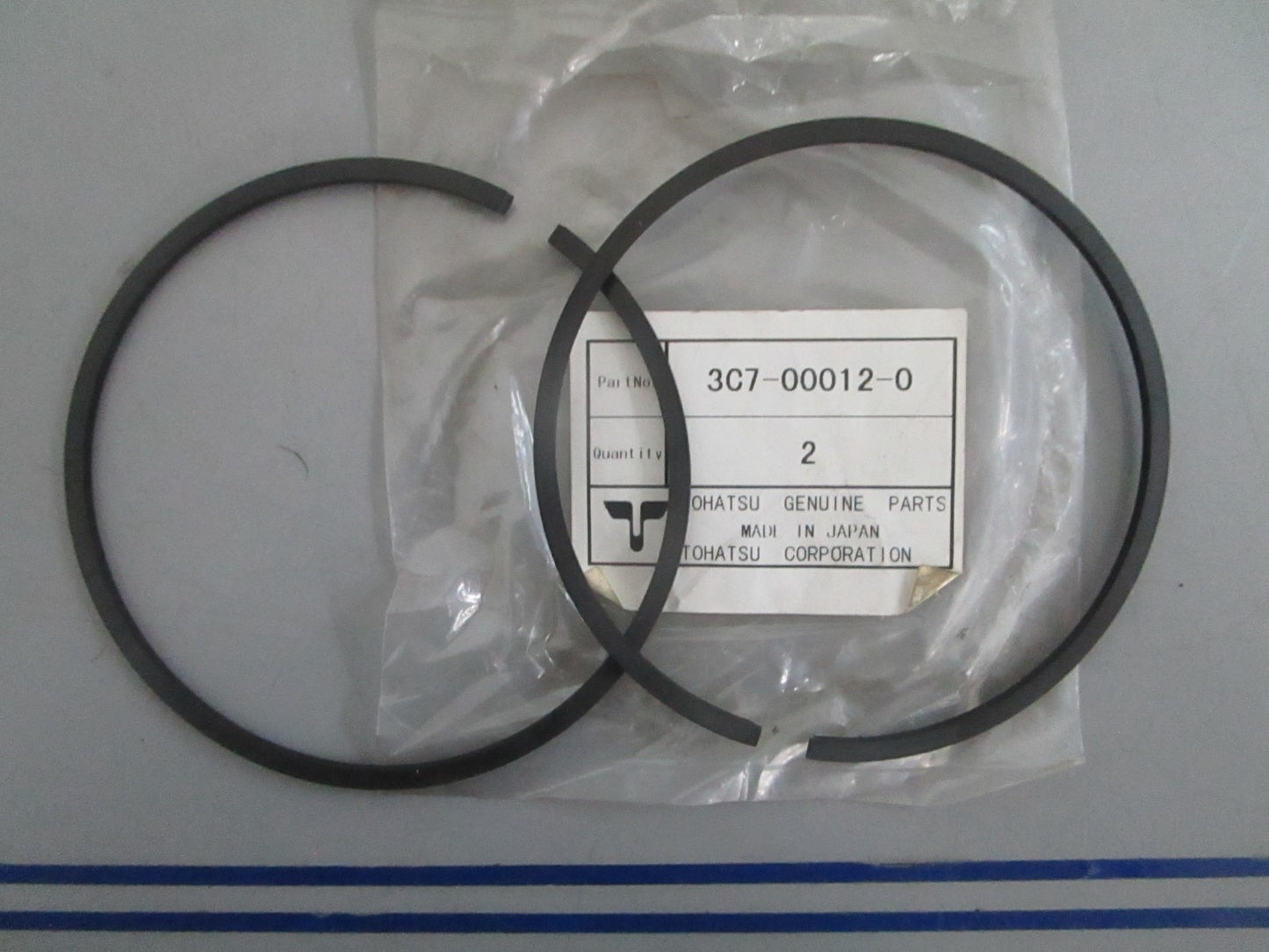 *NEW OEM* 0820 Tohatsu 2 Piston Ring Set 3C7-00012-0