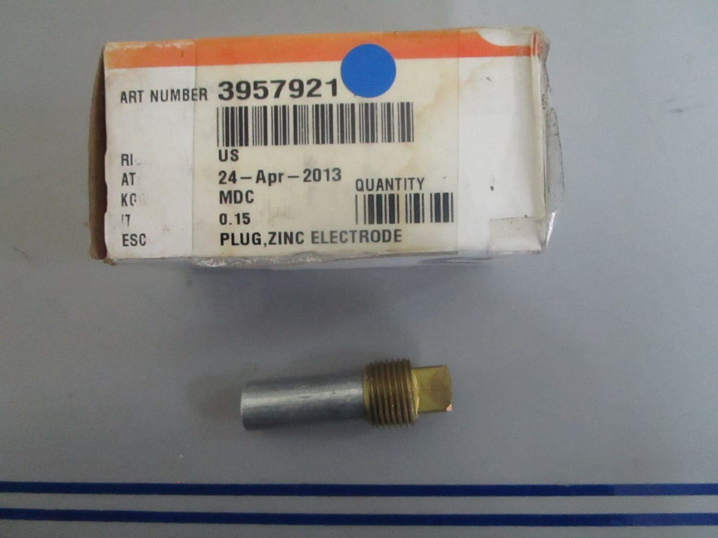 *NEW OEM* 0820 Cummins Zinc Electrode Plug 3957921