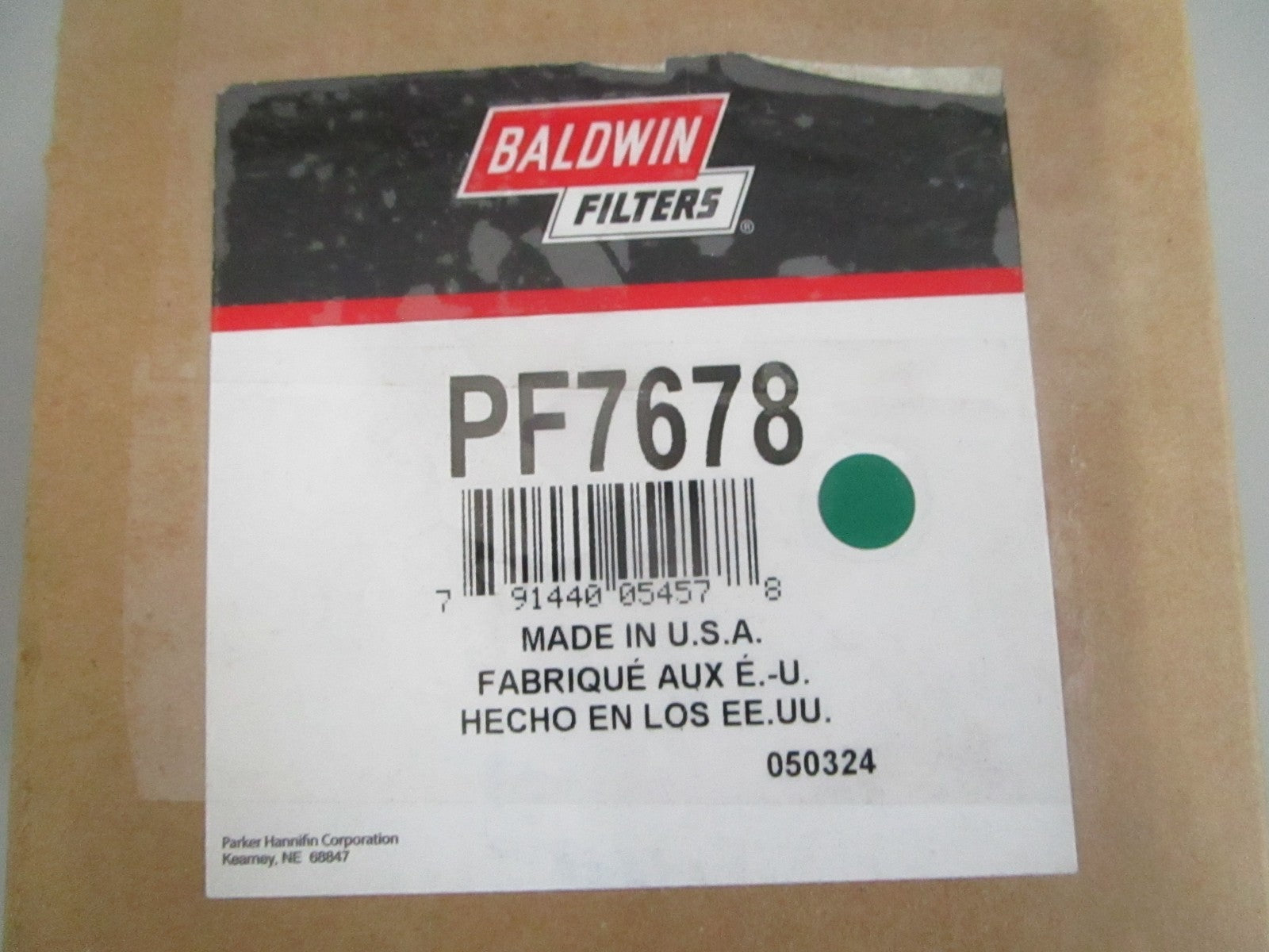 Baldwin NEW Fuel Filter Element PF7678 w/ Lid Ford F4TZ-9N184-A Light Duty 0820