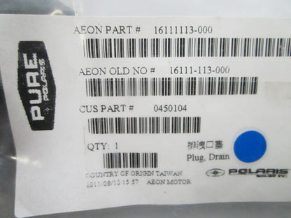 *NEW OEM* 0810 Polaris Drain Plug 0450104