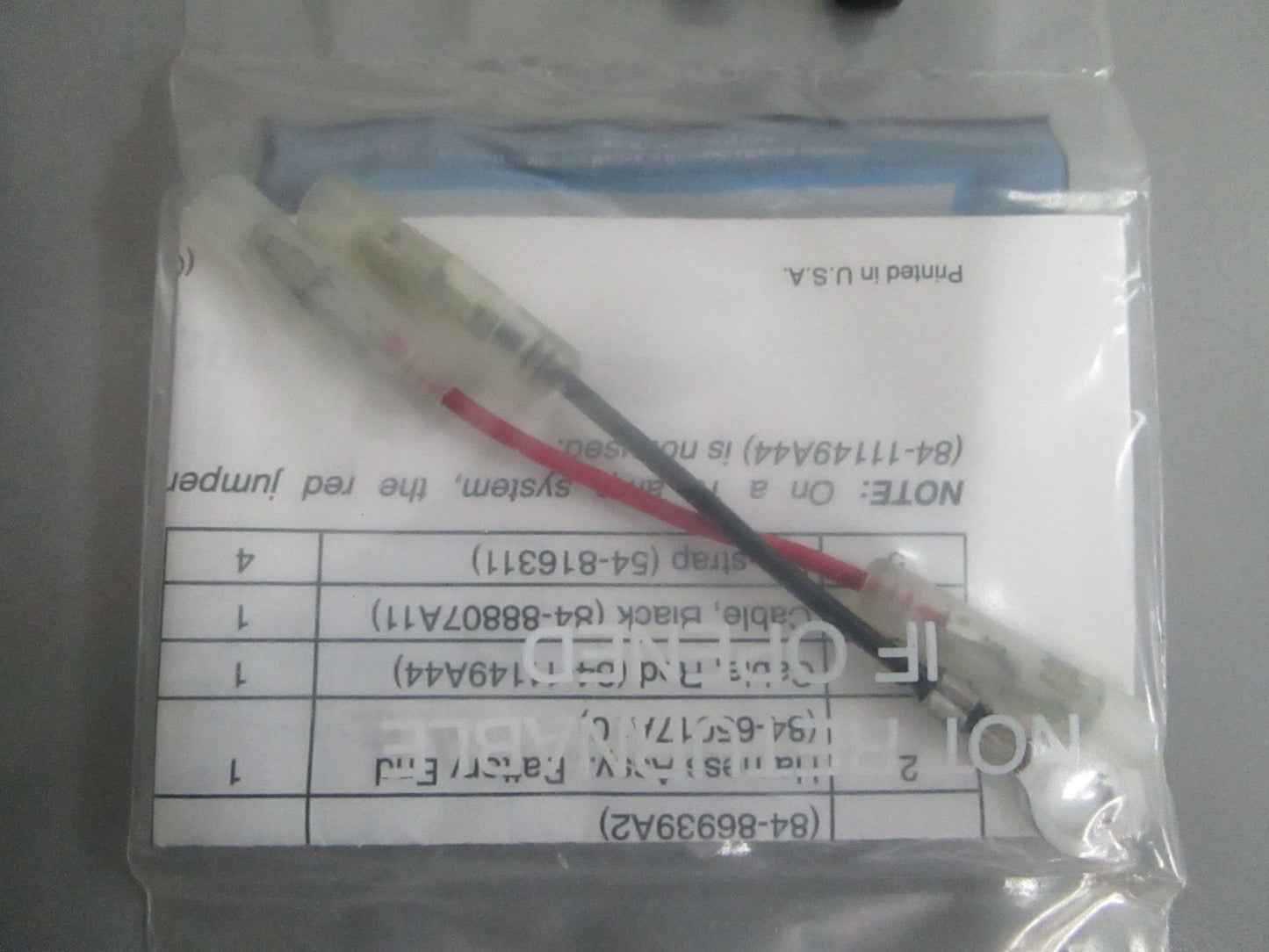 NEW OEM 856558A1 Mercury Quicksilver Battery Charge Kit 0820