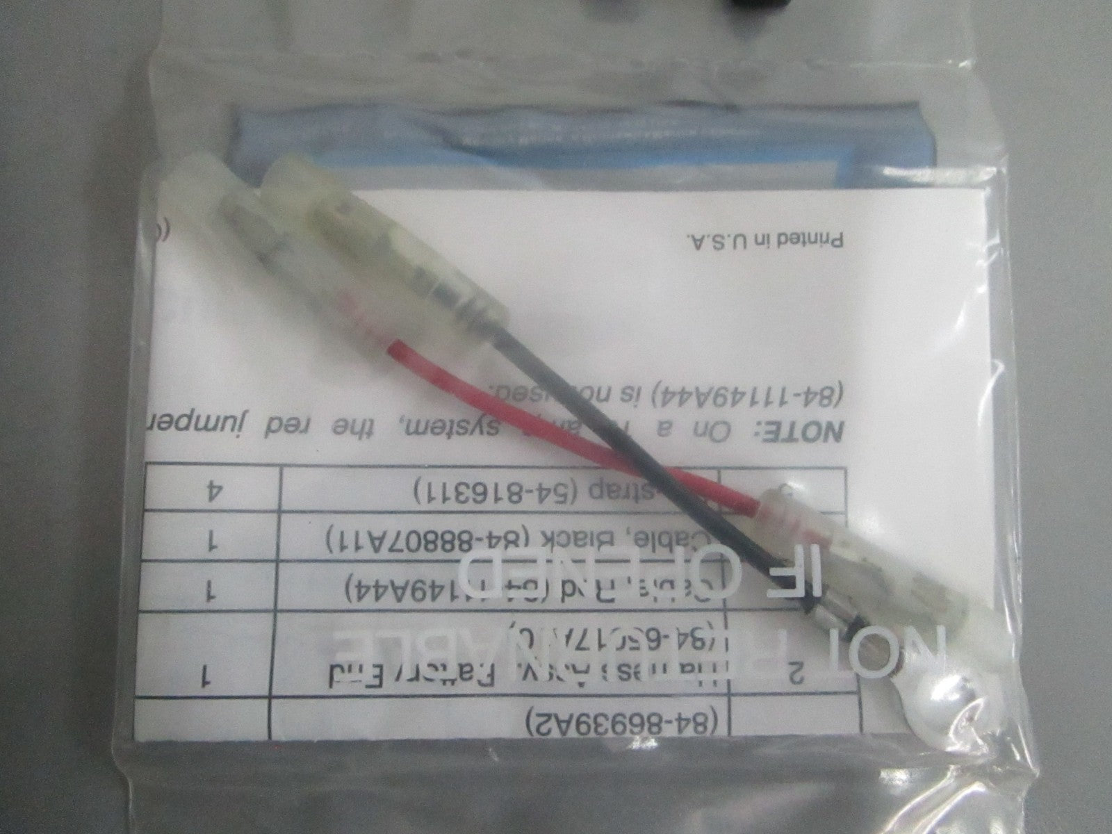 NEW OEM 856558A1 Mercury Quicksilver Battery Charge Kit 0820