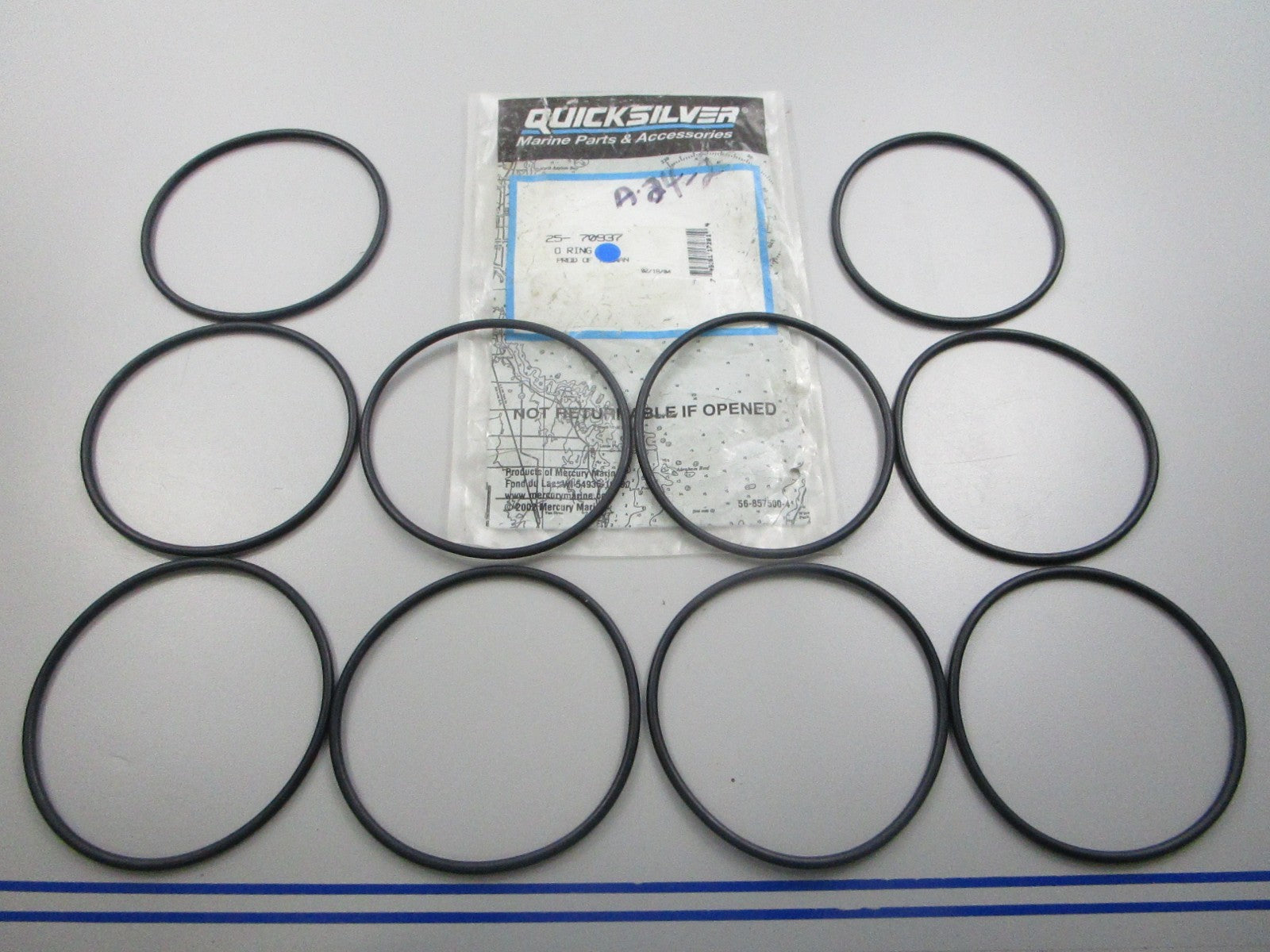 NEW OEM (LOT OF 10) 25-70937 Mercury Quicksilver O-Ring 0810