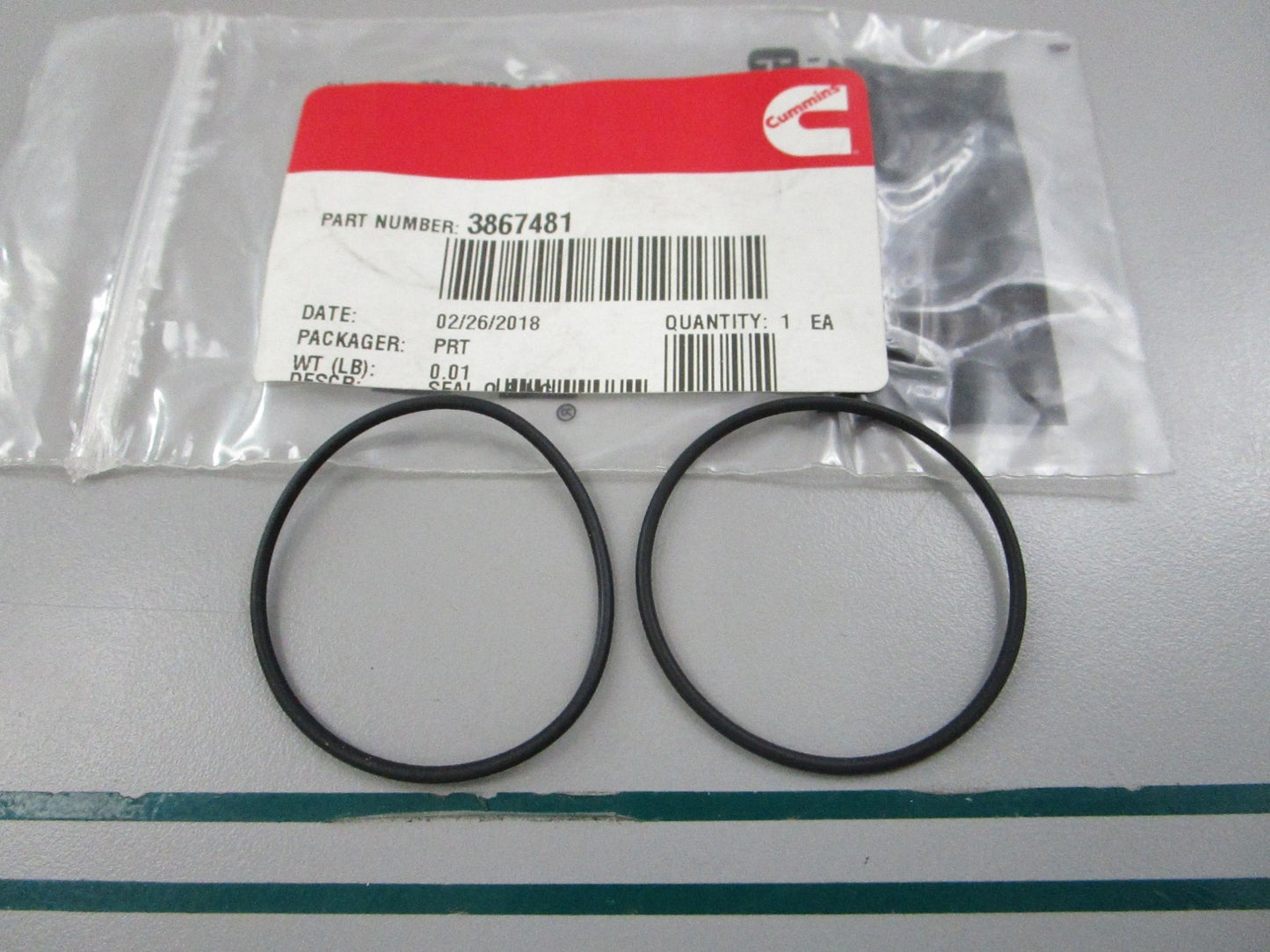 NEW OEM (LOT OF 2) 3867481 Cummins O-Ring Seal 0810