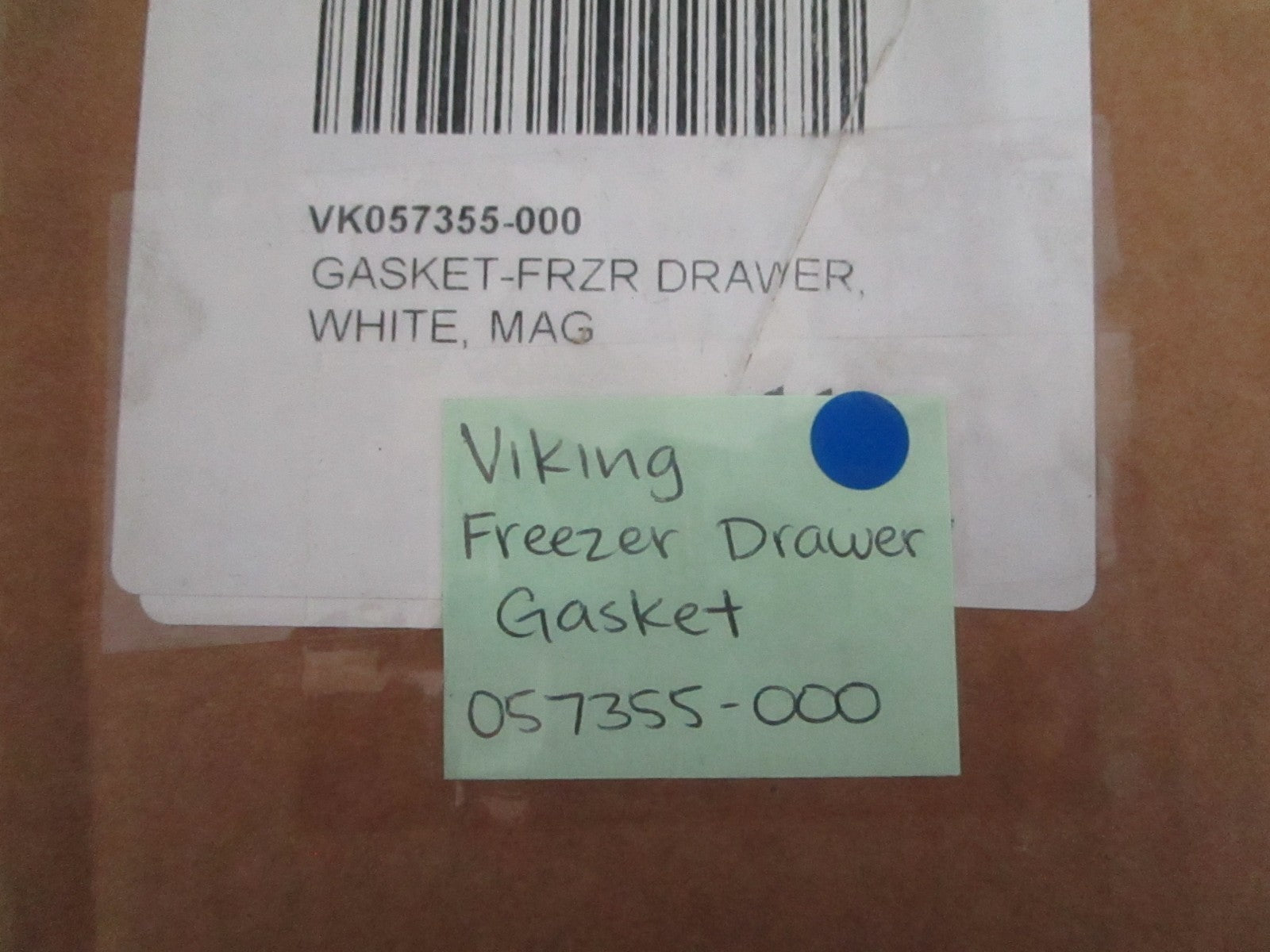 NEW OEM 057355-000 VK057355-000 Viking Freezer Drawer Gasket 0820
